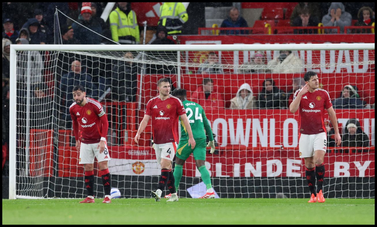 Bruno Fernandes, Matthijs de Ligt and Harry Maguire