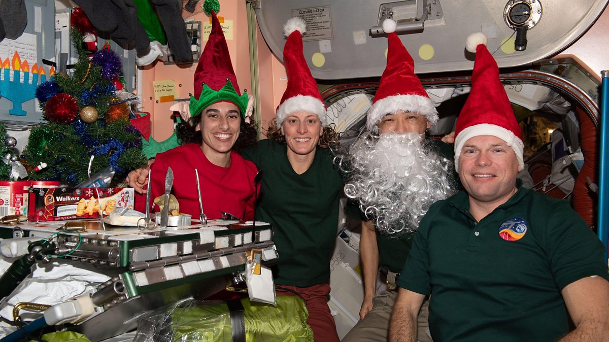 The International Space Station - ISS - in orbit over the Earth in 2009