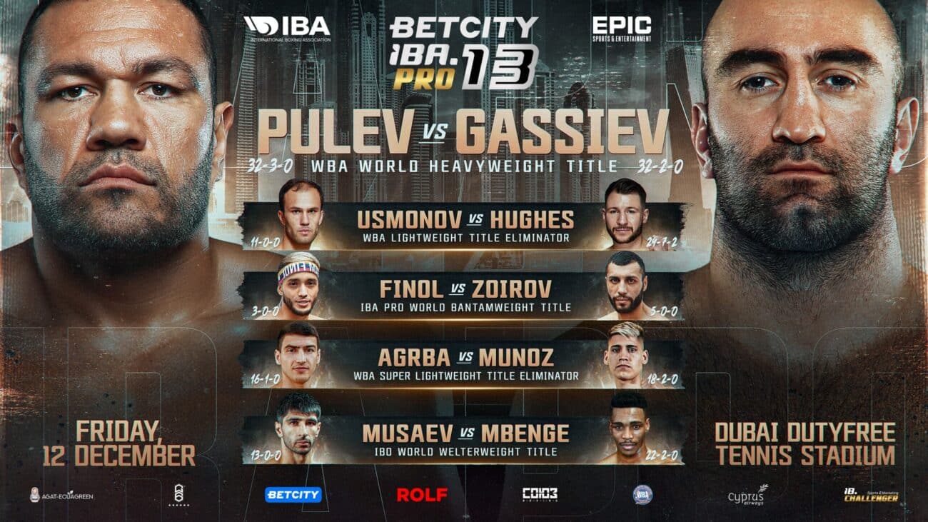 Image: Kubrat Pulev vs Murat Gassiev on December 12 in Dubai