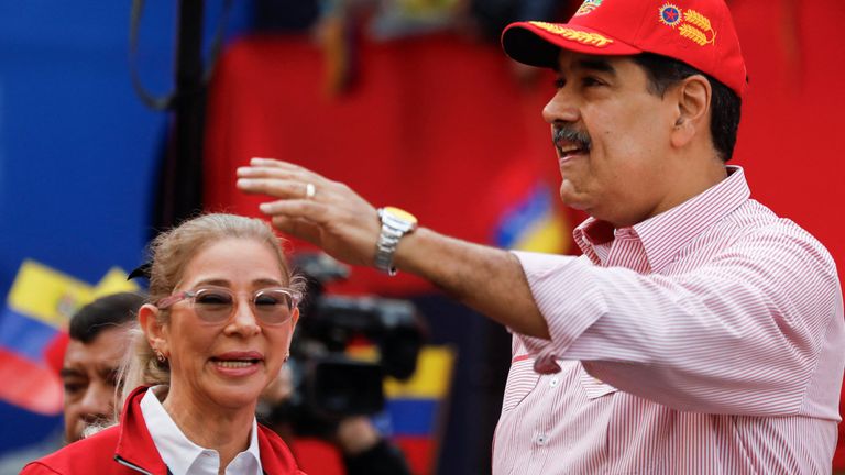 Mr Maduro says the US is trying to seize Venezuela's oil reserves. Pic: Reuters