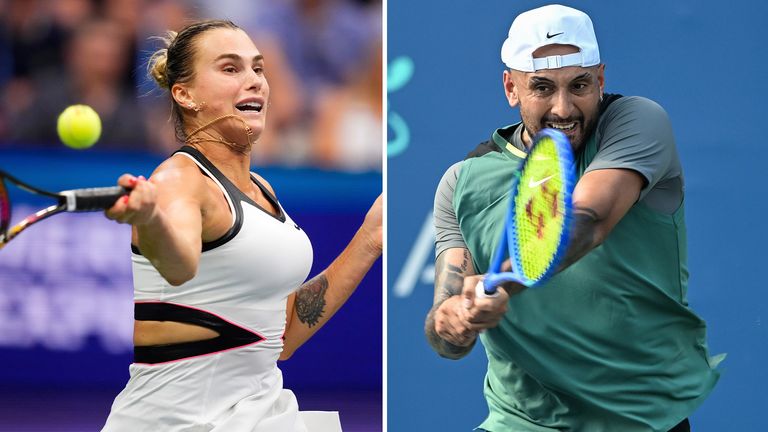 Aryna Sabalenka and Nick Kyrgios