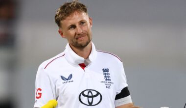 Joe Root completes his first Test century in Australia, at The Gabba in Brisbane (Getty Images)
