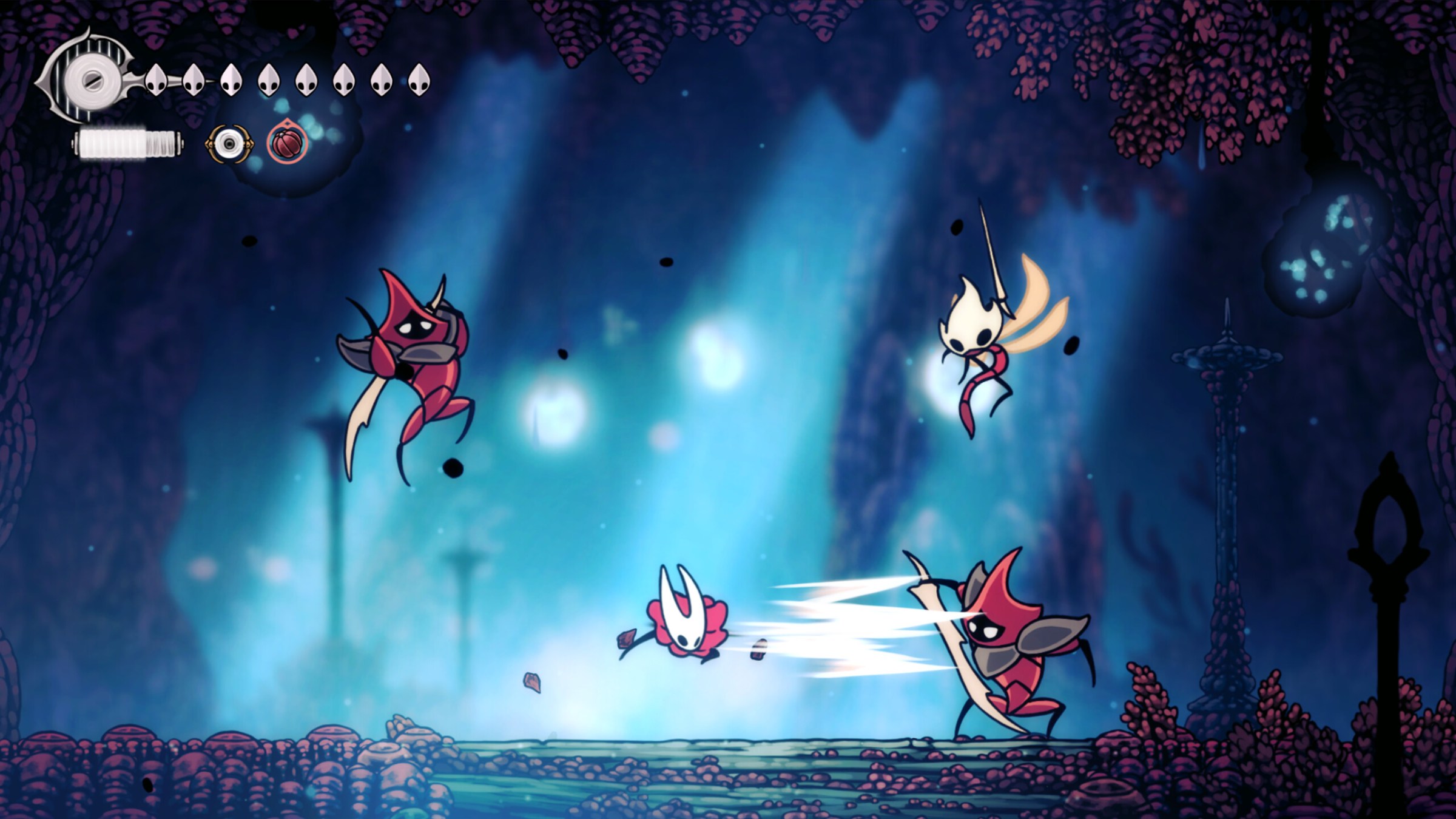 A screenshot from Hollow Knight: Silksong.