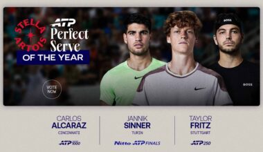 Alcaraz, Sinner or Fritz? Vote now for Stella Artois ATP Perfect Serve of the Year | ATP Tour