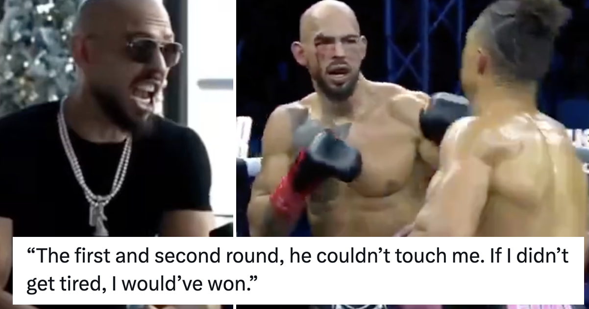 Andrew Tate blamed fatigue for his crushing boxing comeback defeat and of all the crushing knockdowns KSI said it best