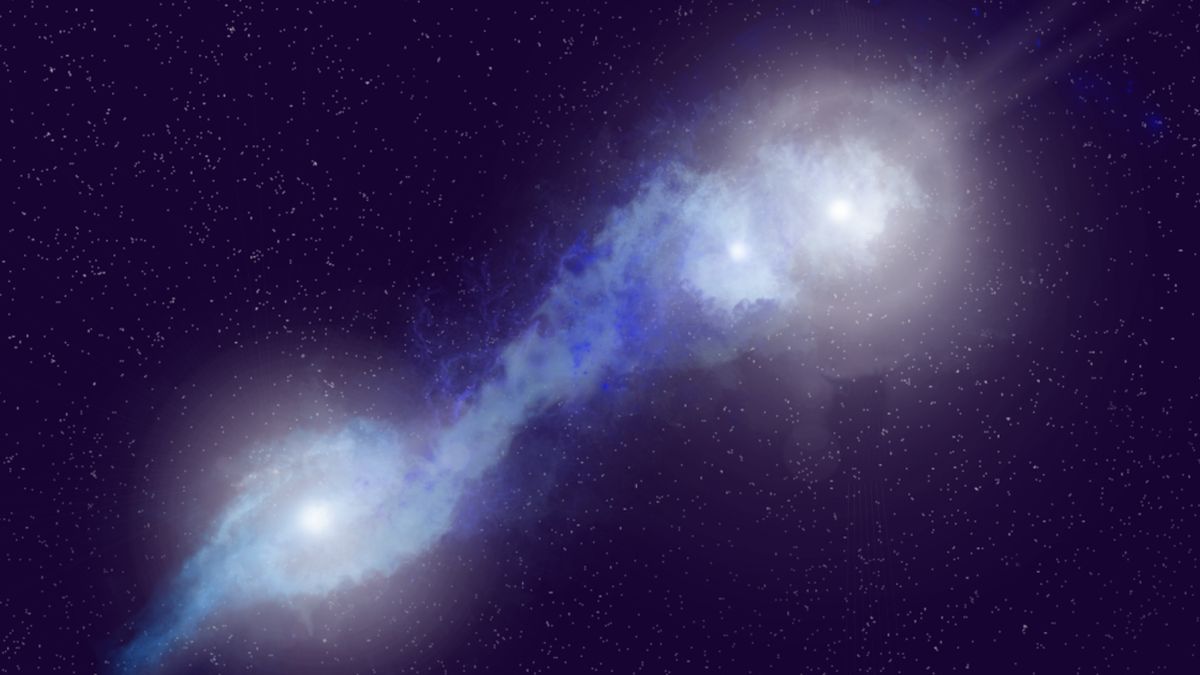 Three Supermassive Black Holes Discovered on Collision Course in a Cosmic First : ScienceAlert