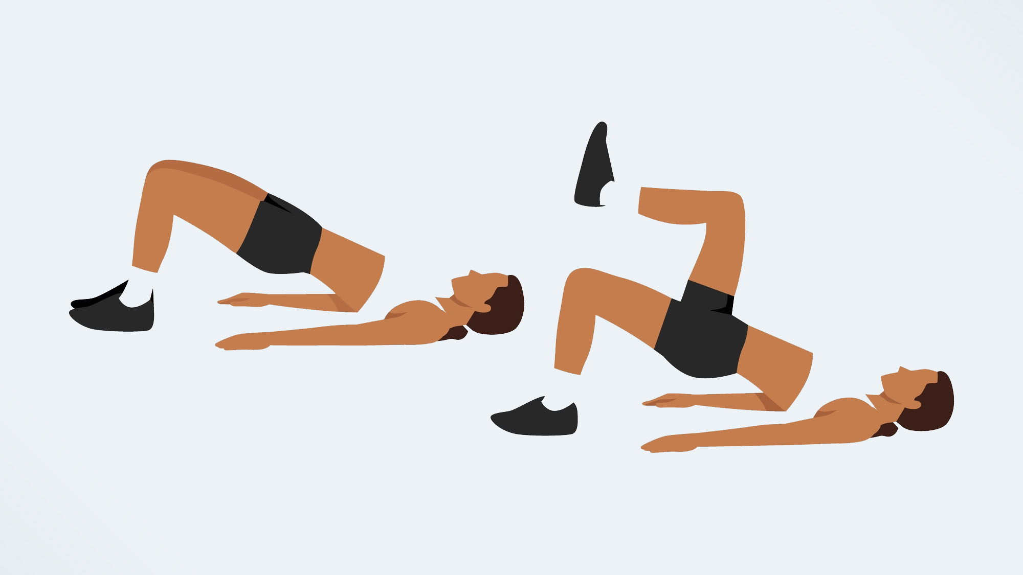 an illo of the glute bridge march