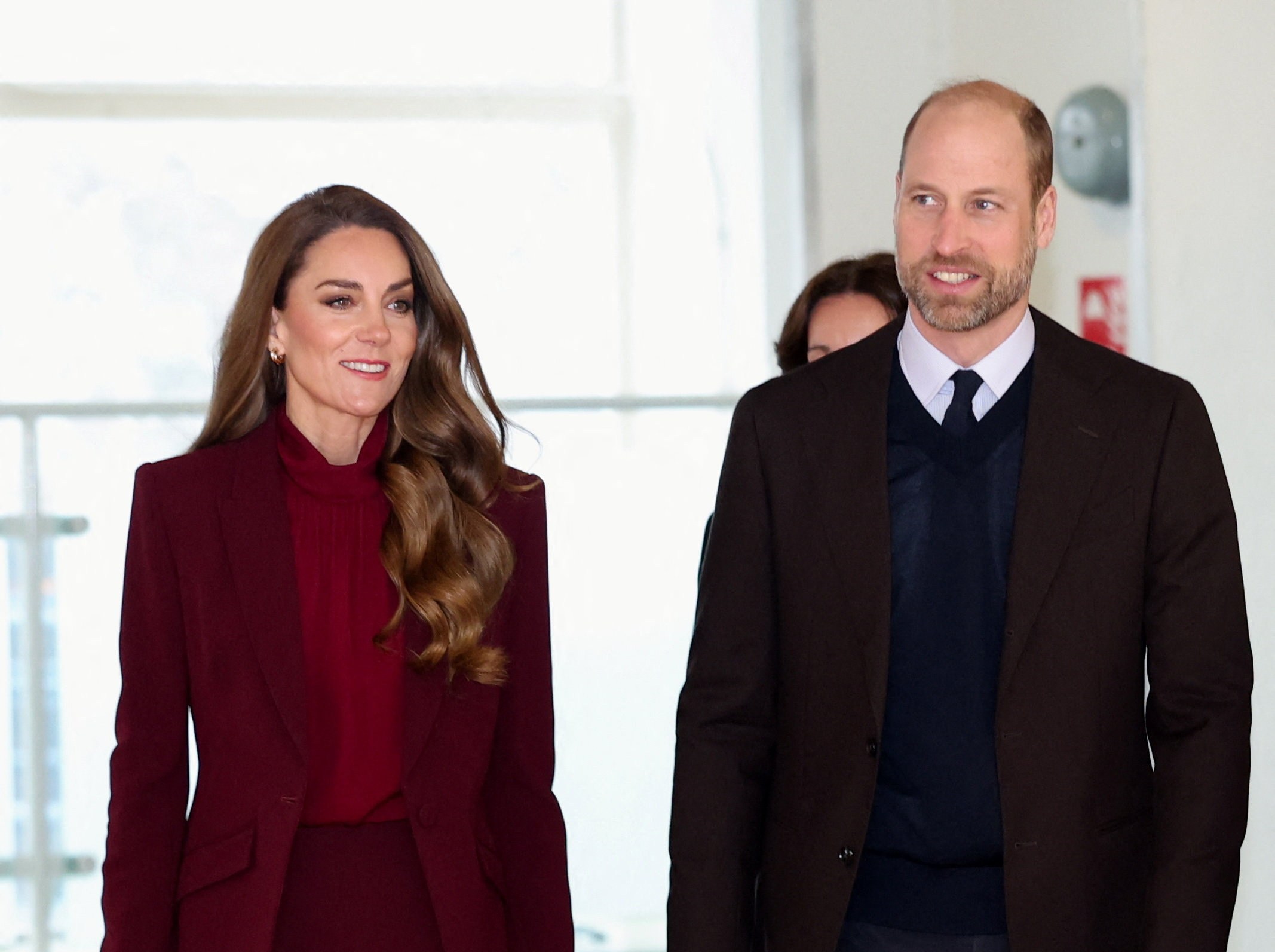 Catherine, Princess of Wales, and Prince William, Prince of Wales, visiting Charing Cross Hospital.