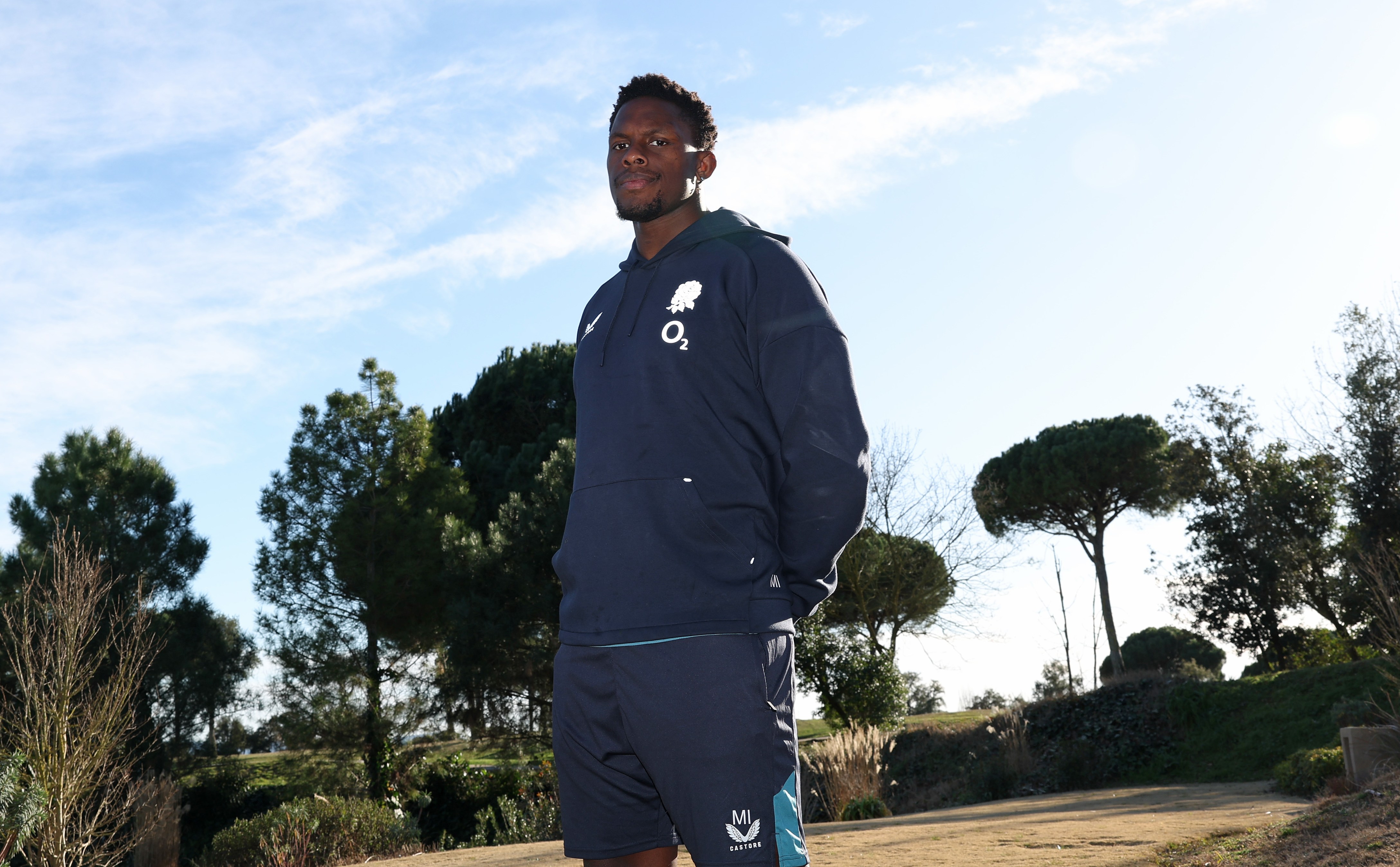 Maro Itoje poses for a portrait during the England training camp.