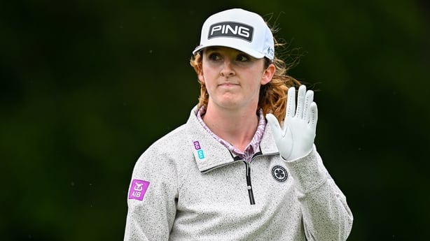 4 July 2025; Lauren Walsh of Ireland during day two of the 2025 KPMG Women's Irish Open Golf Championship at Carton House Golf Club in Maynooth, Kildare. Photo by Seb Daly/Sportsfile