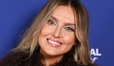 Singer Perrie Edwards shares baby joy