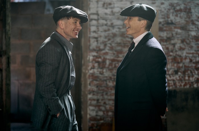 Barry Keoghan and Cillian Murphy in Peaky Blinders: The Immortal Man