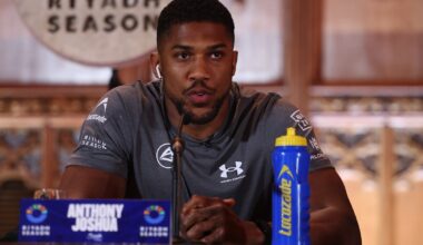 Anthony Joshus already on weight for his fight against Jake Paul.