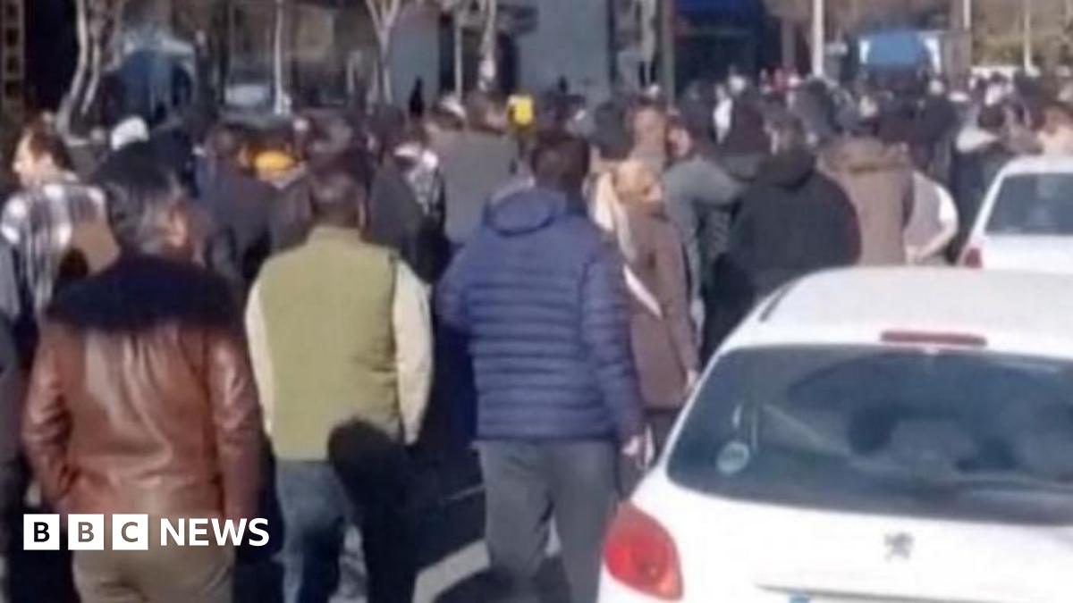 A still image from a social media video showing people walking in Tehran, Iran. Photo: 30 December 2025