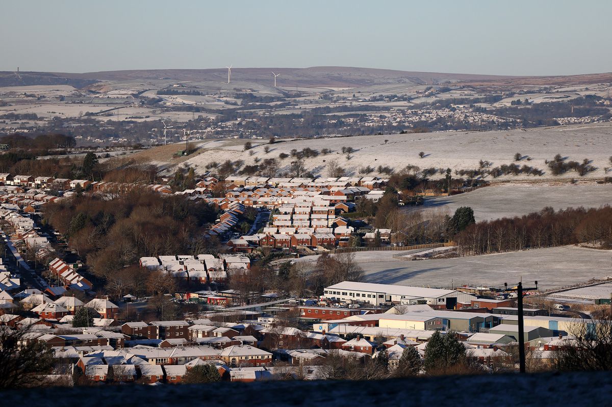 Snow over Shaw, Oldham 