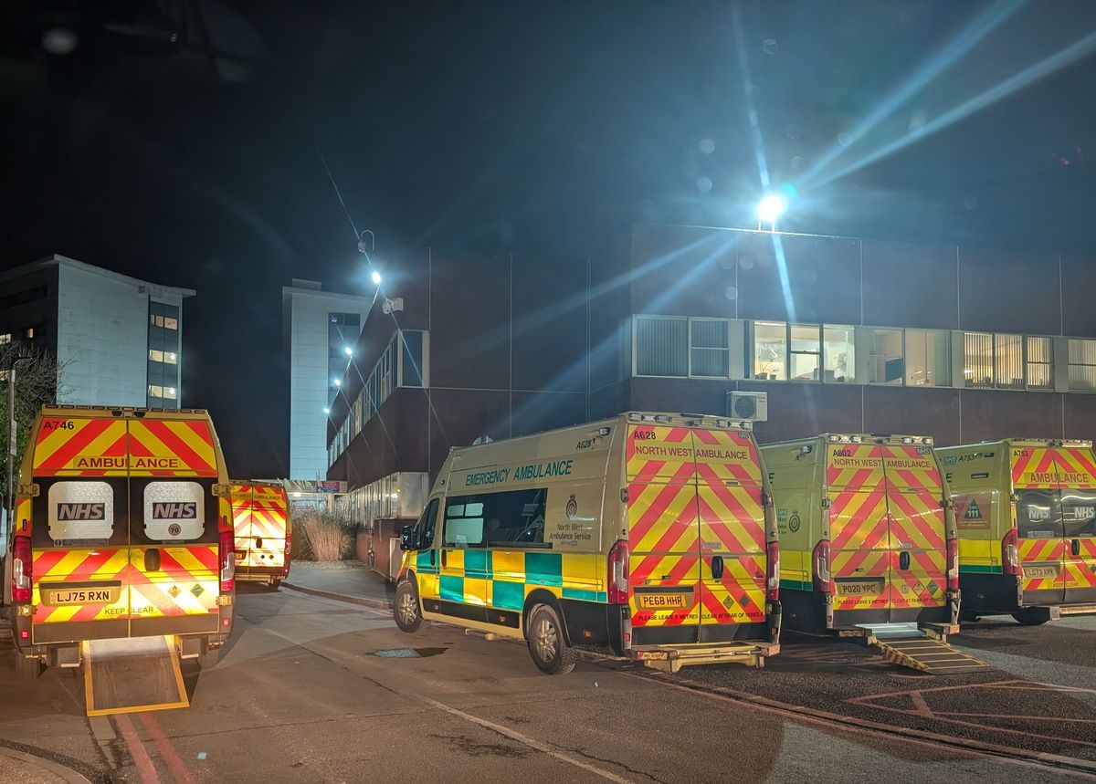 The NHS worker claimed there were 23 ambulances waiting outside the hospital