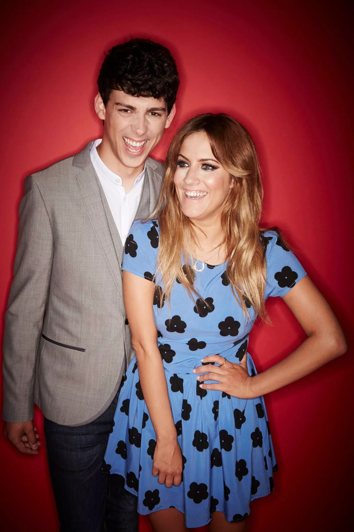 Matt Richardson and Caroline Flack on The Xtra Factor in 2013
