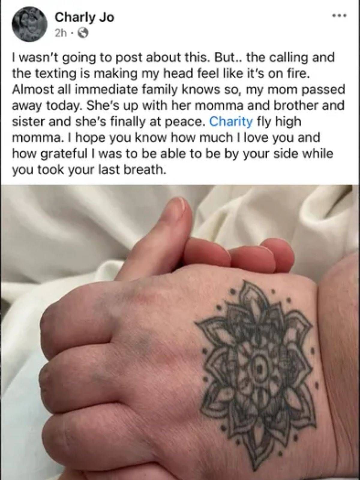 Charly Jo's statement