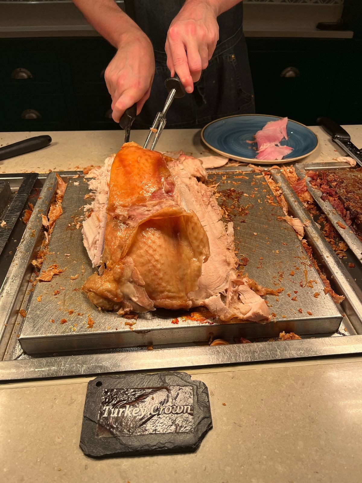 The unlimited carvery includes meat too