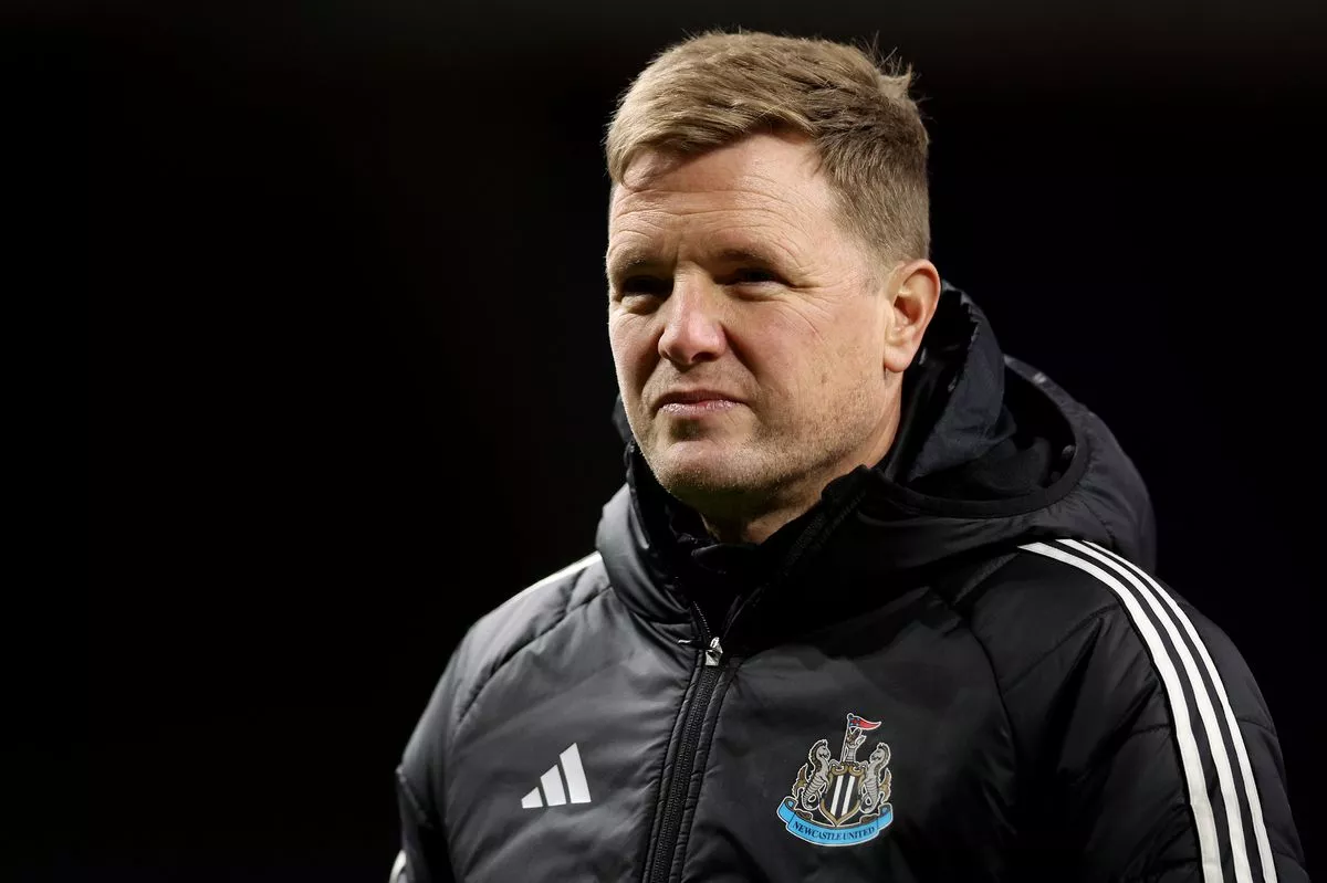 Eddie Howe before a Newcastle United match