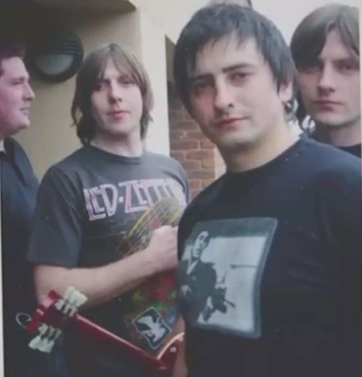 Stephen and his bandmates.