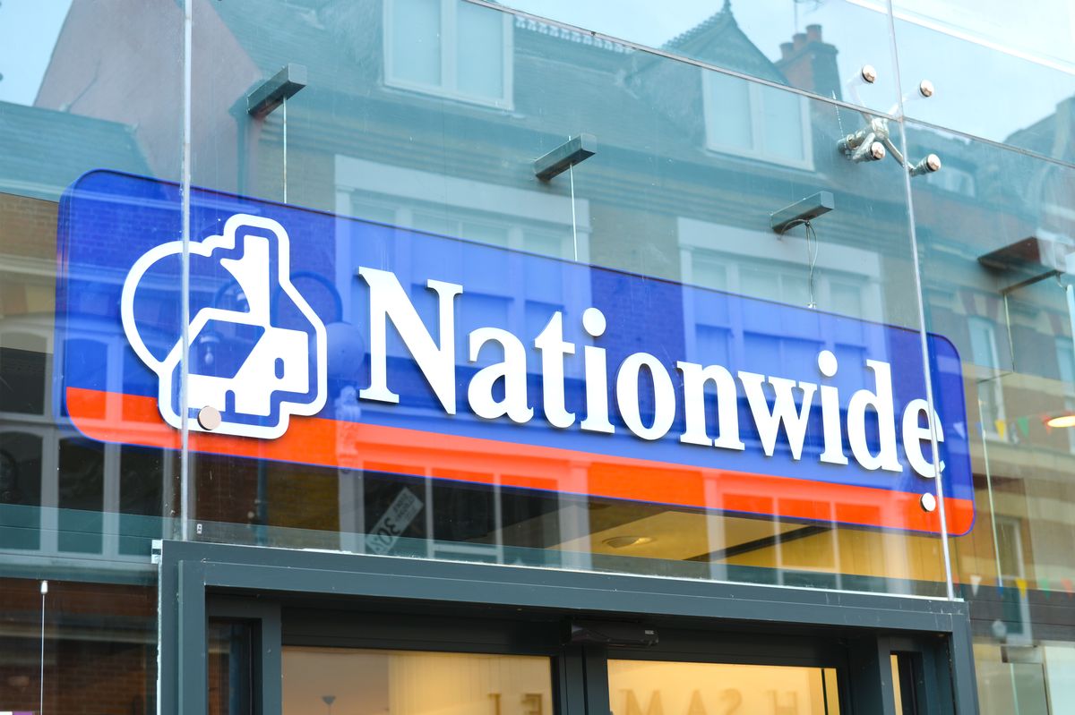 LONDON,ENGLAND - June 2023:  Nationwide Building Society store sign External Store Sign London, England. (Photo by Peter Dazeley/Getty Images)