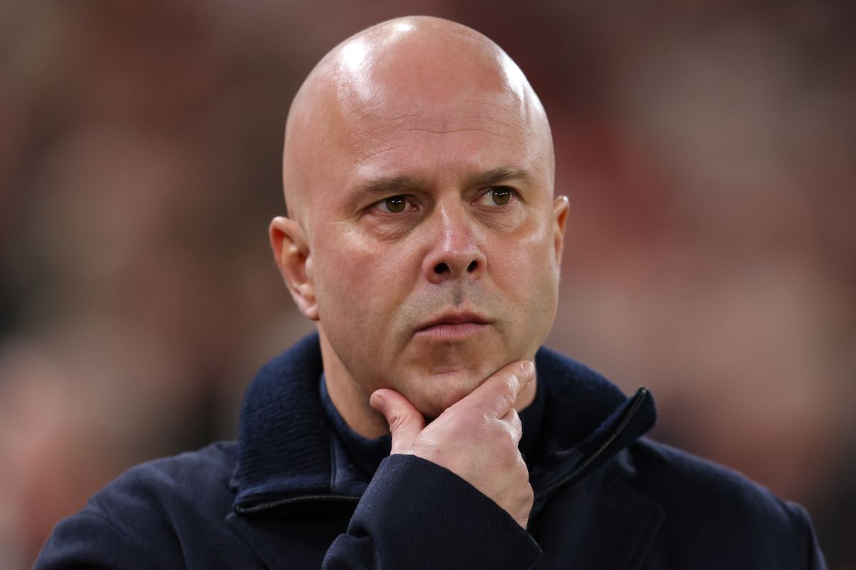 Liverpool head coach Arne Slot during his side's FA Cup tie against Barnsley