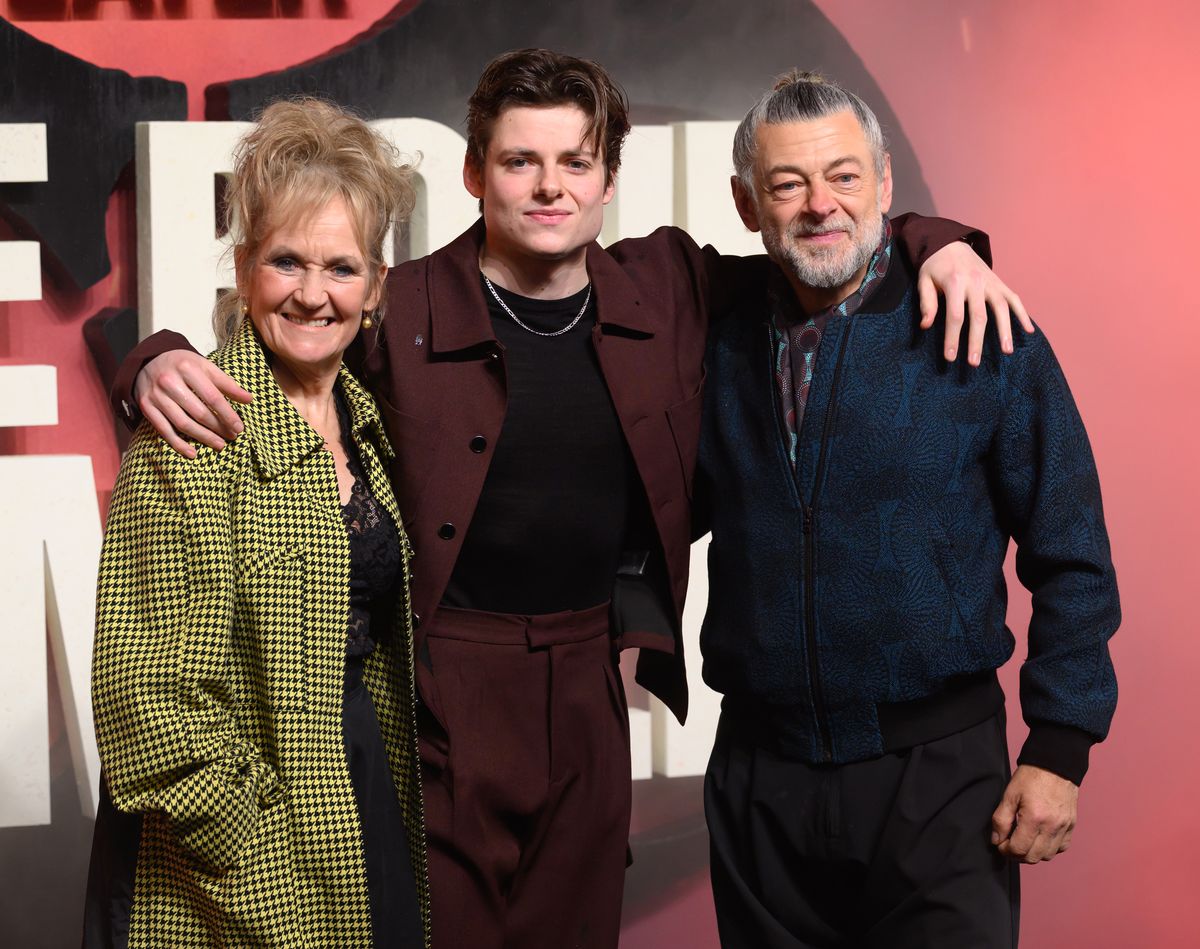 The couple's children have also had successful acting careers, pictured with son Louis at his 28 Years Later: The Bone Temple premiere
