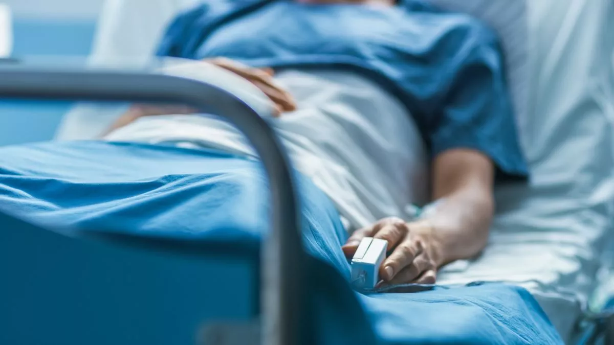Stock image of a patient in hospital