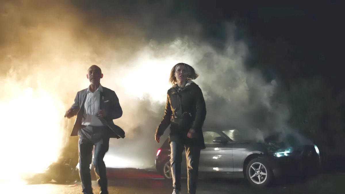 A photo of Kevin and Abi in the 'Corriedale' episode