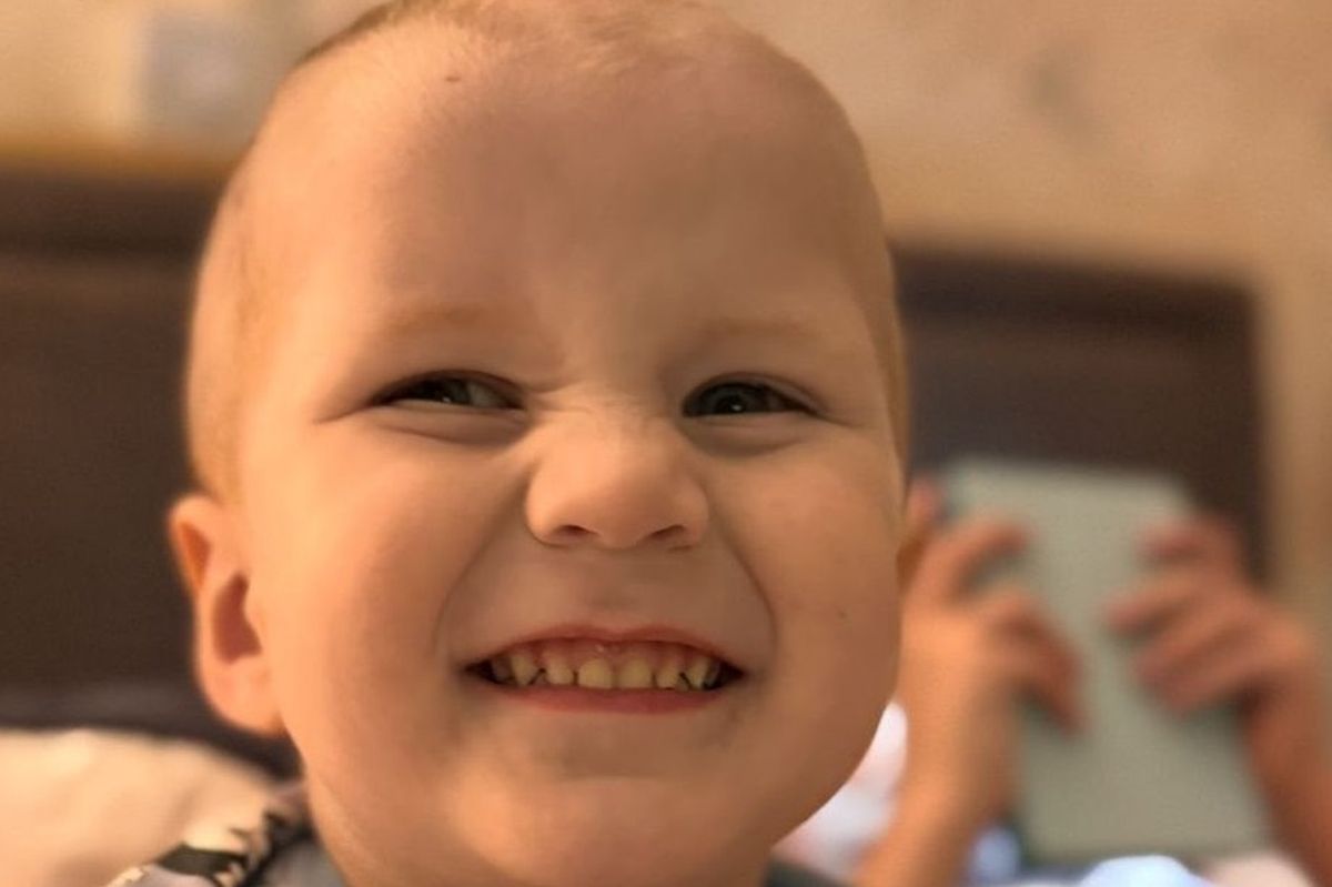 Charlie Shilleto, two, who has been diagnosed with a rare and very aggressive soft tissue cancer called rhabdomyosarcoma