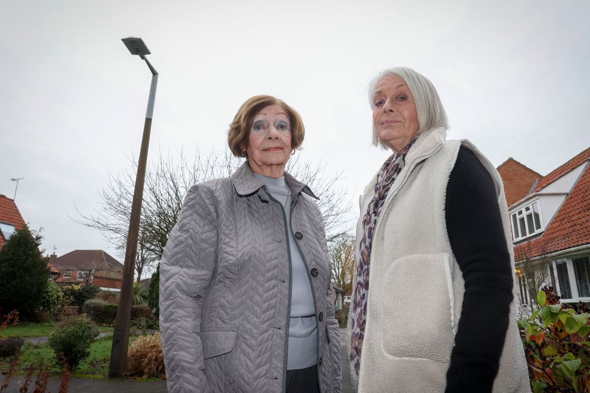 Doreen Buchanan, 90, and Judith Raggett, 79, have been fighting for years to get the broken streetlamp outside of their homes fixed