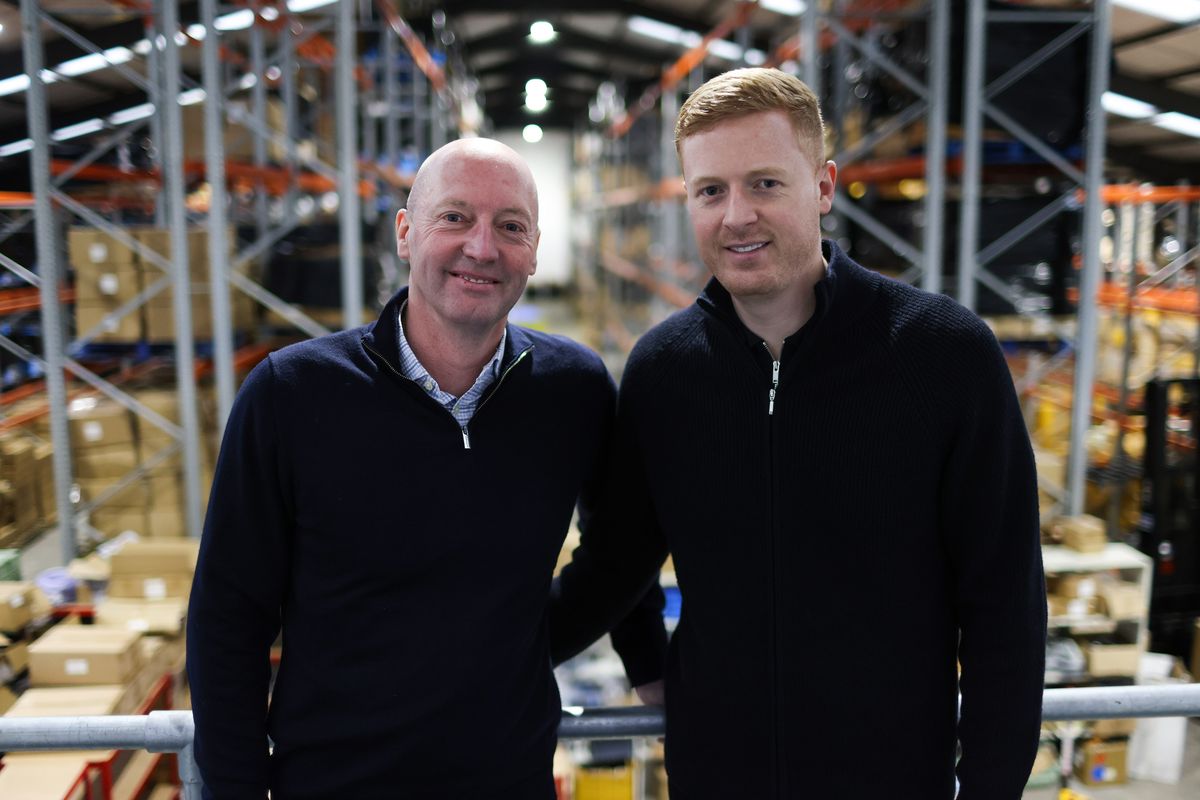 Jonathan and Kieran Paxton at Equip2clean in Kirkby