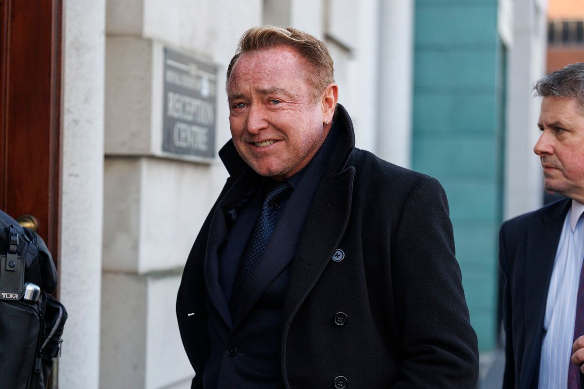 Michael Flatley outside Belfast High Court where Switzer Consulting is taking legal action in a civil case against the choreographer and dancer for alleged breach of contract