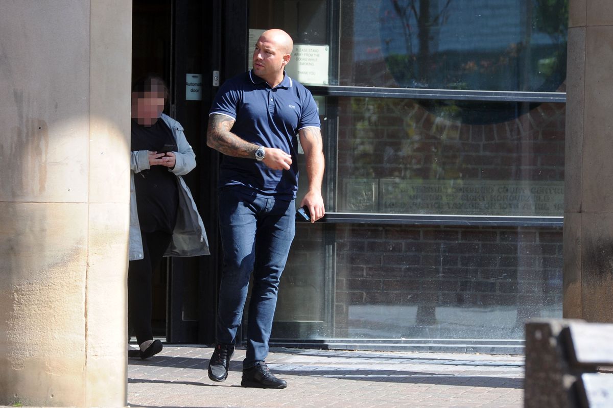 Craig Costello outside court