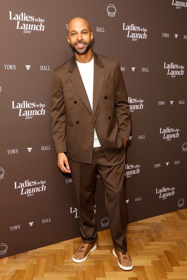 Marvin Humes in a brown suit