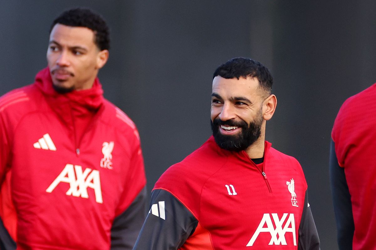 Mohamed Salah has returned to Liverpool's AXA Training Centre