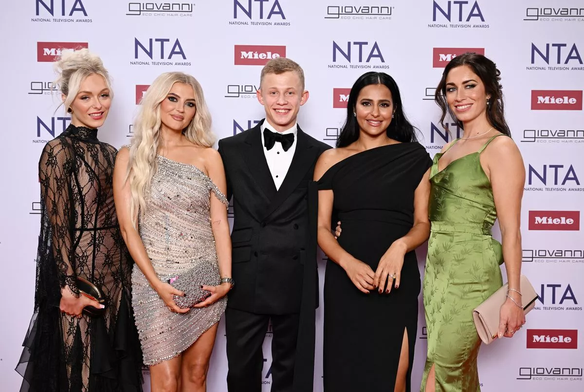 Cait Fitton, Lucy Fallon, Liam McCheyne, Sair Khan and Julia Goulding attend the NTA's 2025 at The O2 Arena on September 10, 2025 in London