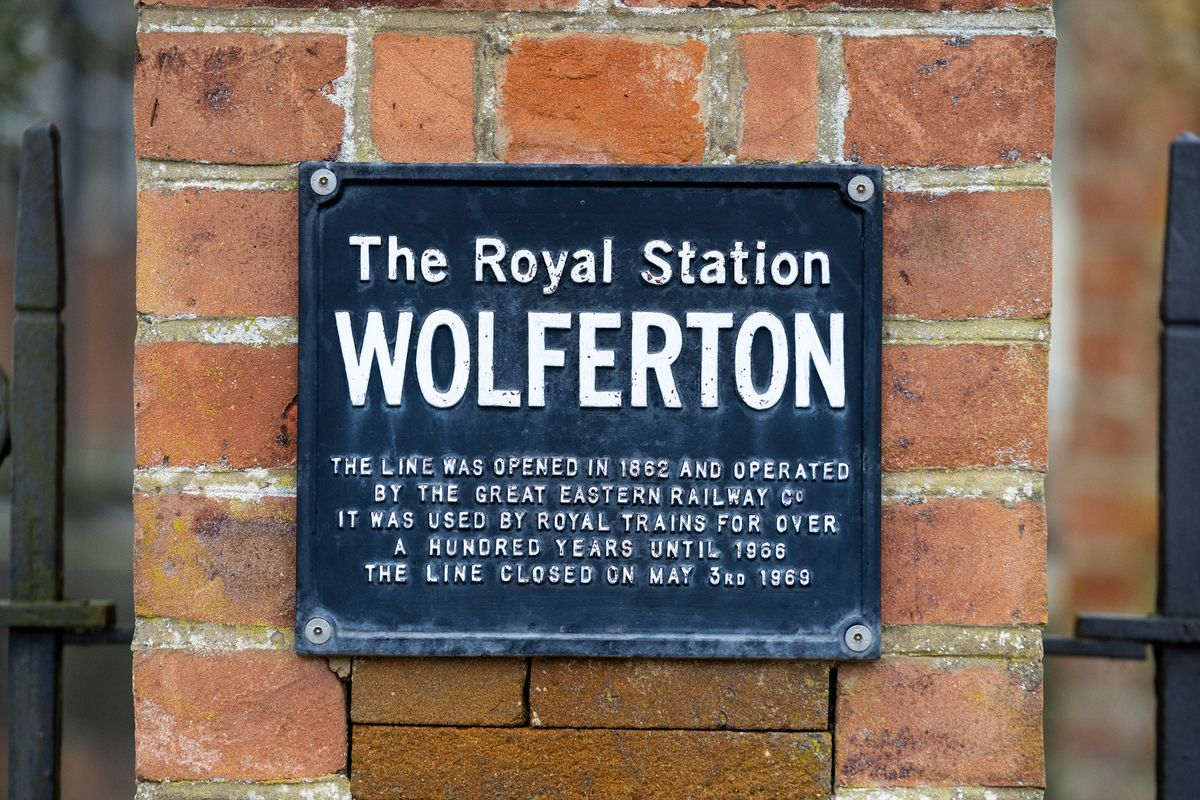 A sign in the village of Wolferton