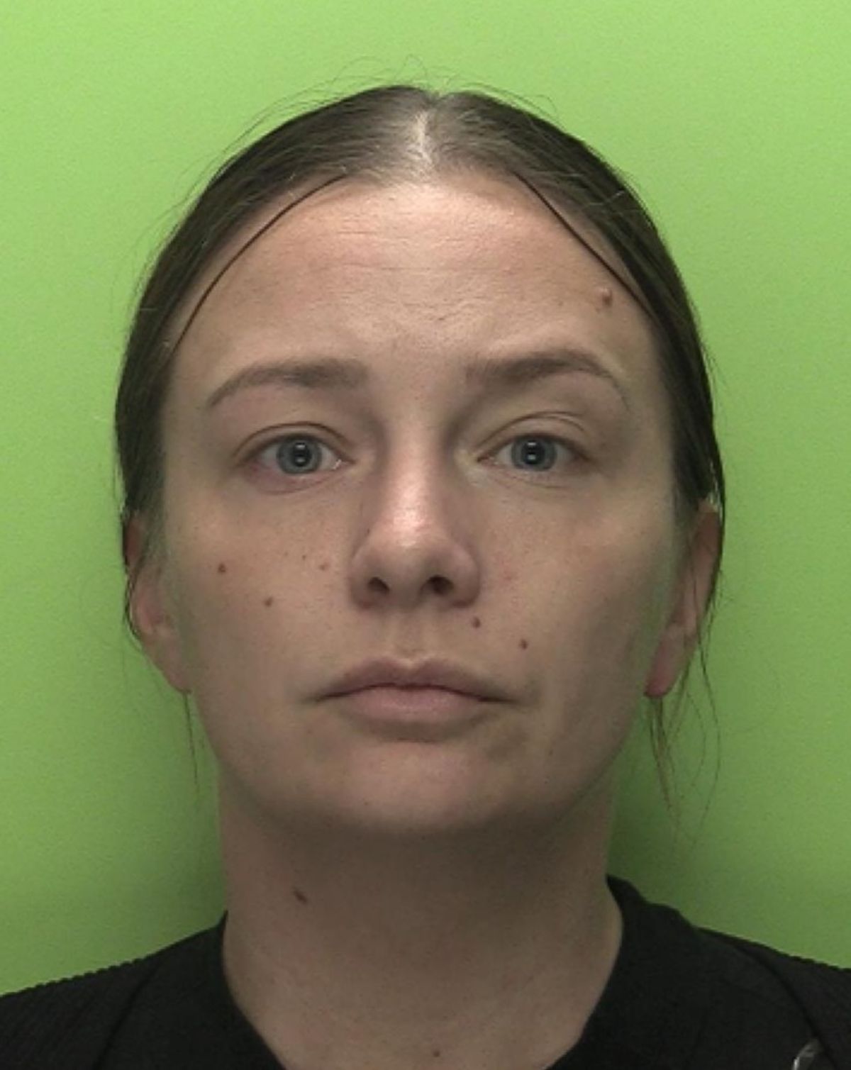 The police mugshot of Paige Tomlinson, jailed for 18 months for assisting an offender
