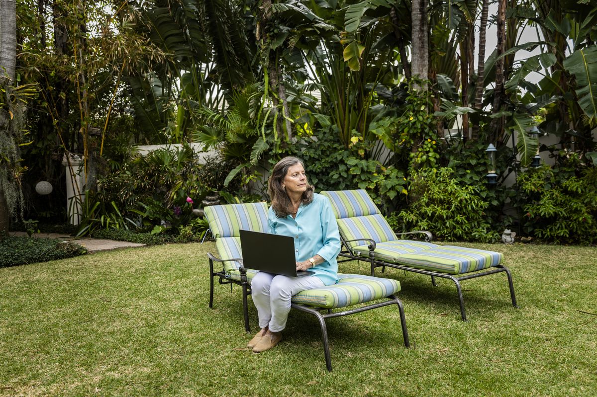 Person checking their pensions