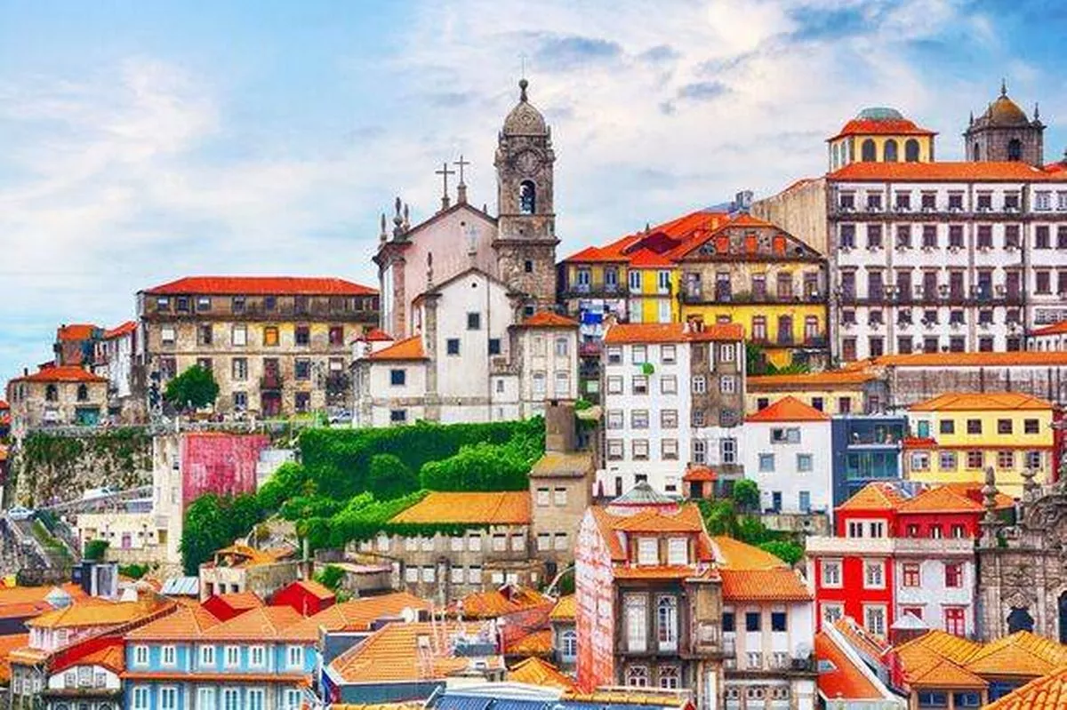Porto skyline in Portugal