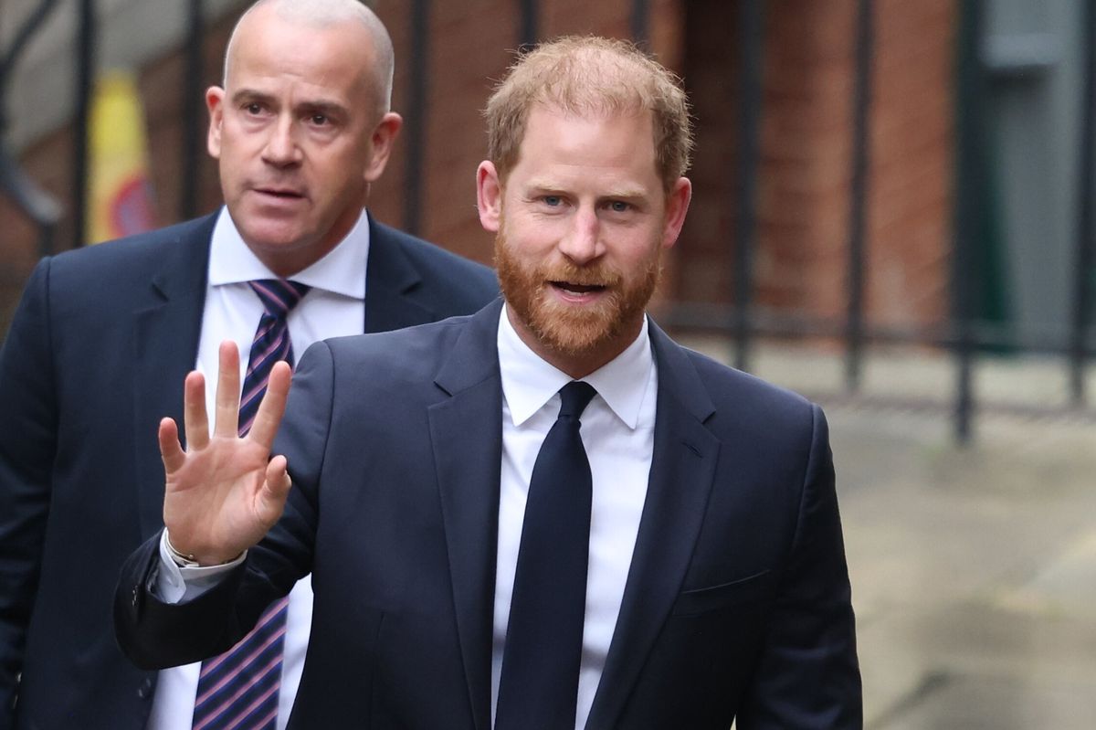 Prince Harry arrives at the High Court in London for the start of his court case against the publishers of the Daily Mail