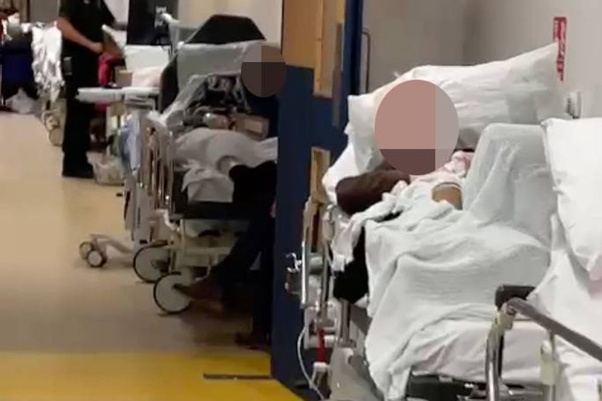 patients in corridor