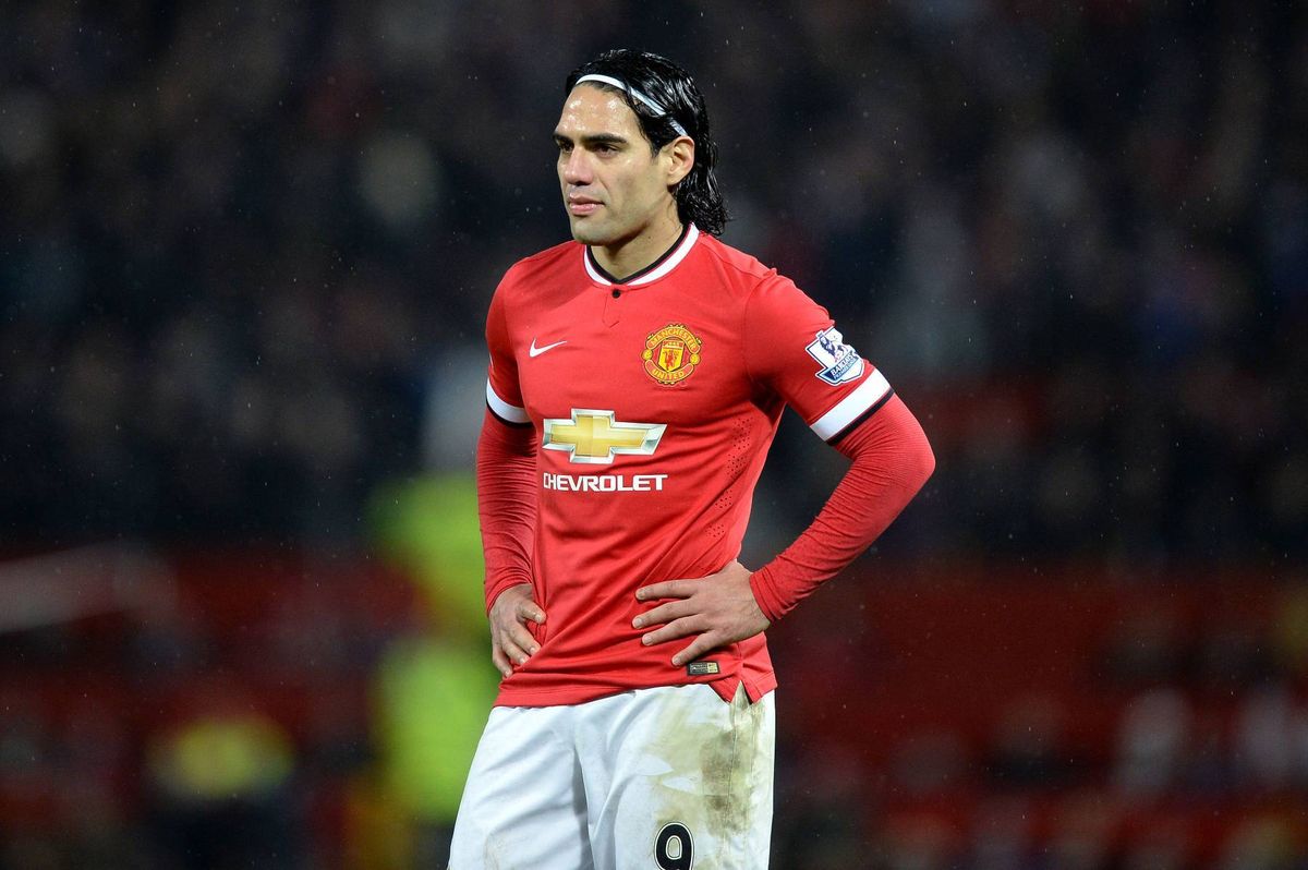 Radamel Falcao looks on