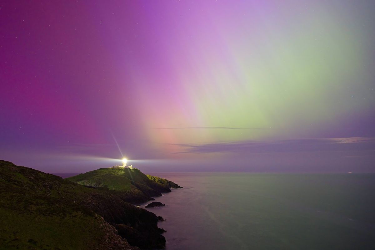 Aurora Borealis at Strumble Head Pembrokeshire
