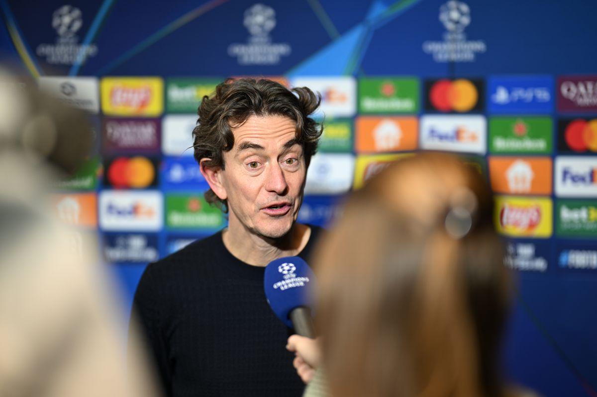 Thomas Frank, Manager of Tottenham Hotspur, speaks to the media after the UEFA Champions League 2025/26 League Phase MD8 match between Eintracht Frankfurt and Tottenham Hotspur at Frankfurt Stadion on January 28, 2026 in Frankfurt am Main, Germany