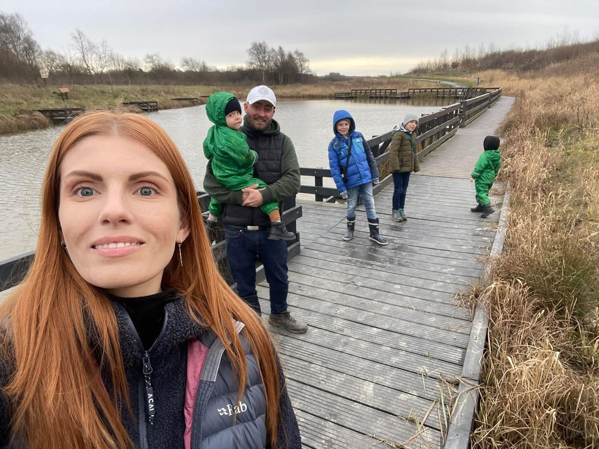 Pictured is Gav and Natalie Melen and their four children