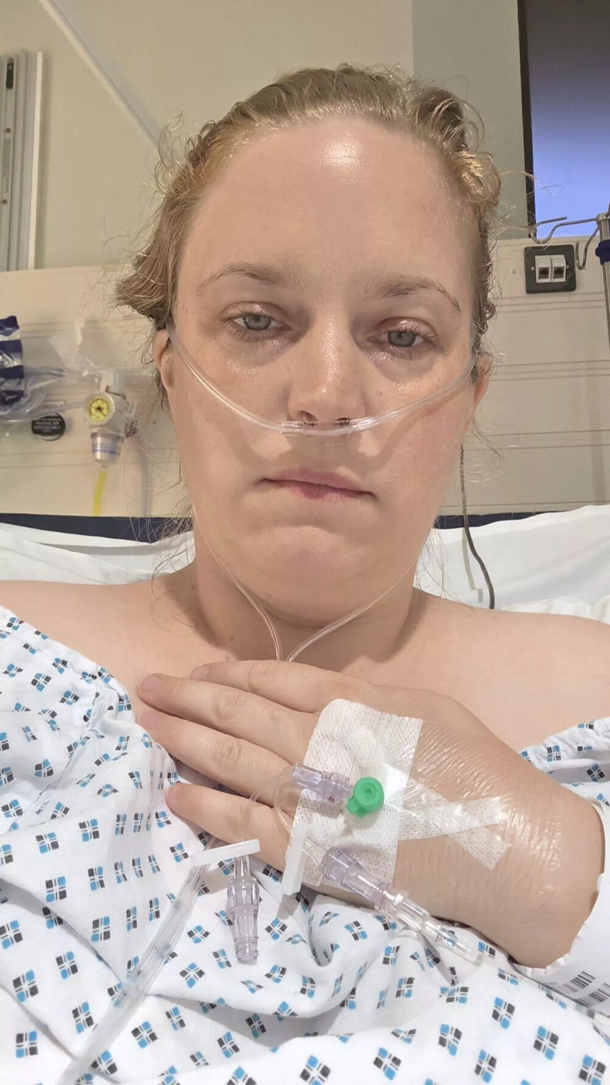 Zoe in A&E on Christmas Eve 2020 - the start of many hospital trips and tests (Cover Images)