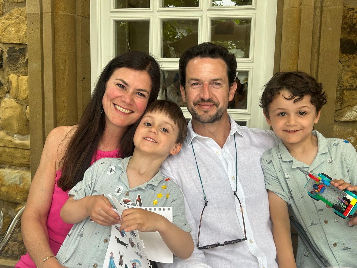 Cecilia Capolupo with her husband Mark and two boys Máximo and Rocco